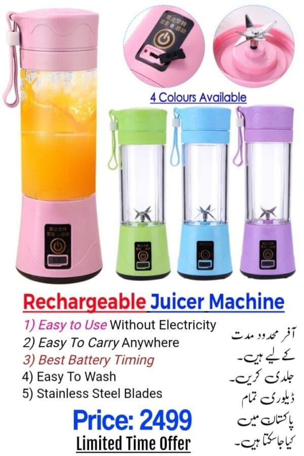 Mini Rechargeable Juicer Machine - Image 2