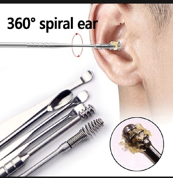 6-Piece Stainless Steel Ear Wax Removal Kit – Reusable Ear Cleaning Tools with Case - Image 2