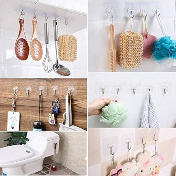 Heavy-Duty Wall Hanger for Tiles – Strong Adhesive Hook for Clothes, Towels & More - Image 5